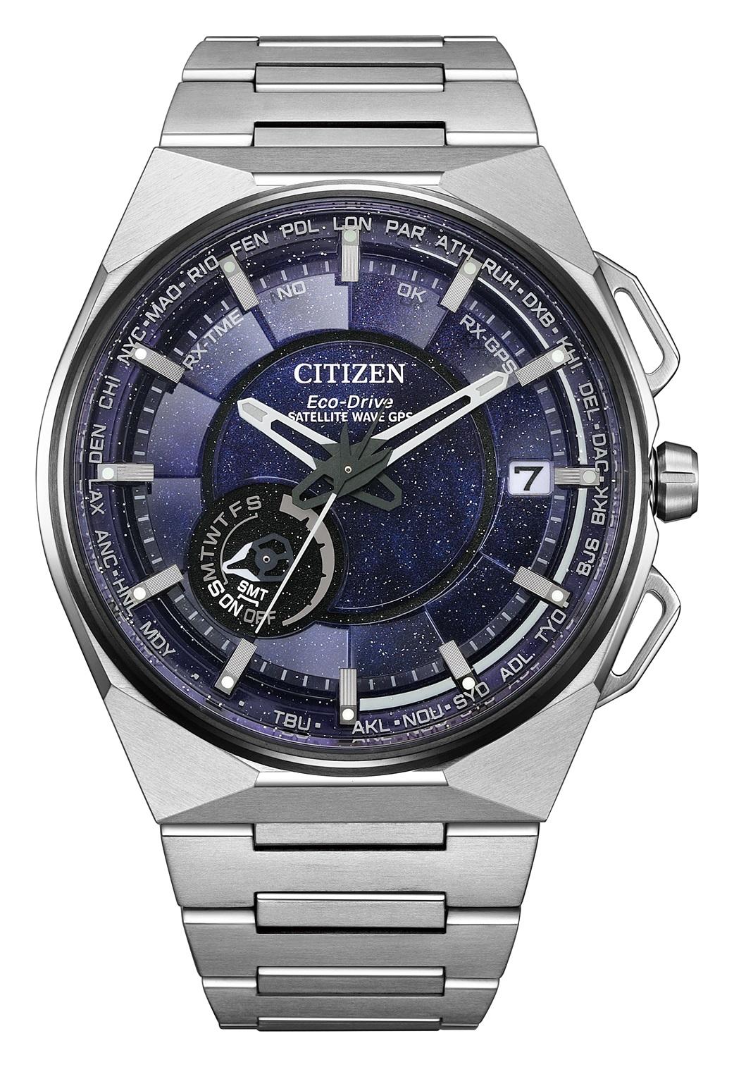 CITIZEN Satellite Wave X限定款腕錶CC3097-52L，台灣限量100只，52,800元。