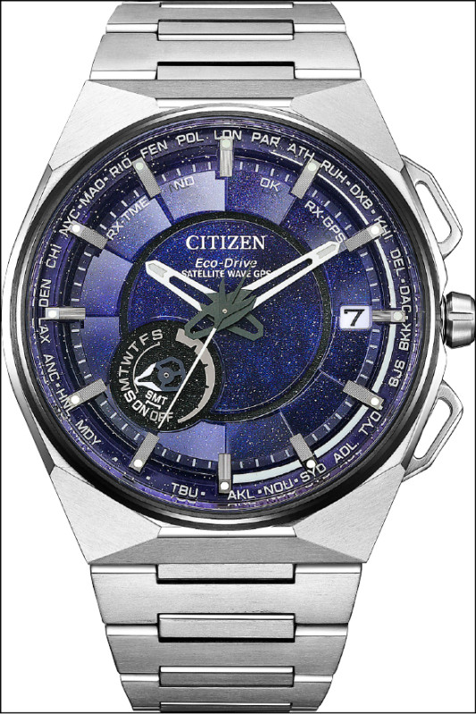 CITIZEN Satellite Wave X腕錶藍色款CC3097-52L，台灣限量100只，52,800元。