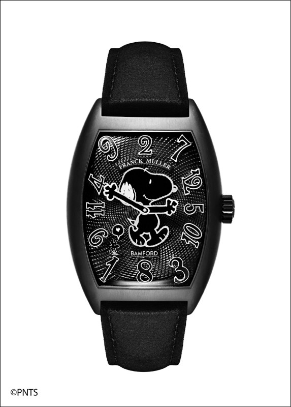 FRANCK MULLER Crazy Love Snoopy腕錶，搭載MVD 2800-CHR雙向自動機芯，鈦金屬錶殼，時間顯示，防水深度30米，1,088,000元，全球限量50只。