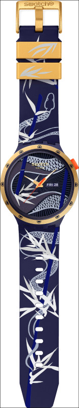 Swatch Blue And Golden Lithe Dancer錶款，4,150元。