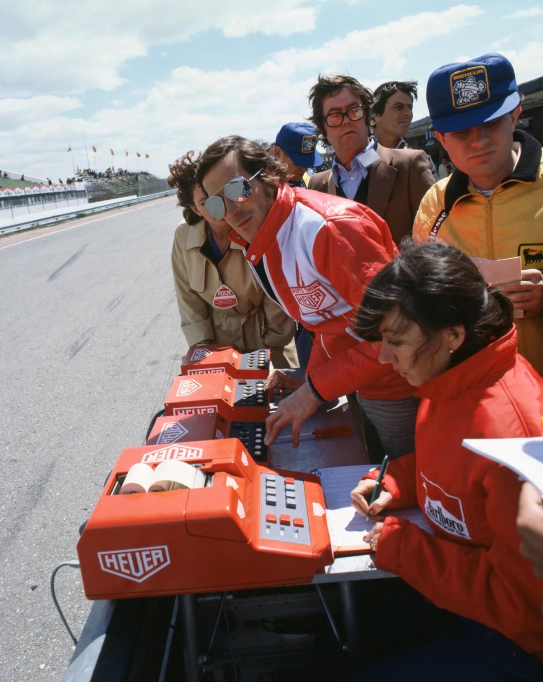 1972年Heuer為法拉利車隊設計的Le Mans Centigraph成為賽車計時的標準。（TAG Heuer提供）