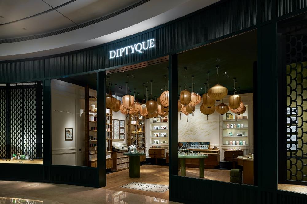 Diptyque台北形象旗艦店，不僅有法式風格還融入傳統台灣工藝。