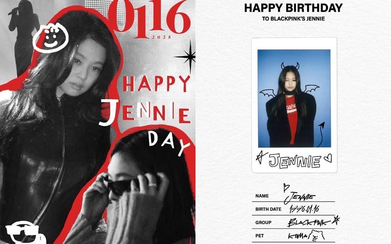 全球粉絲、官方社群在Jennie生日當天透過社群送上生日祝賀。（翻攝自instagram）