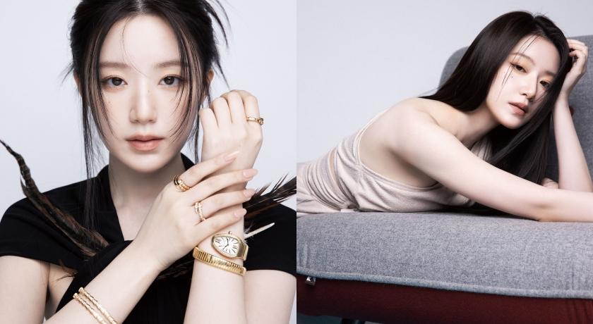 舒華開春登上《marie claire美麗佳人》封面，換穿LOEWE、MIU MIU、LONGCHAMP等多套華服搭配寶格麗（BVLGARI）珠寶，以高冷氣質宣告「登大人」。