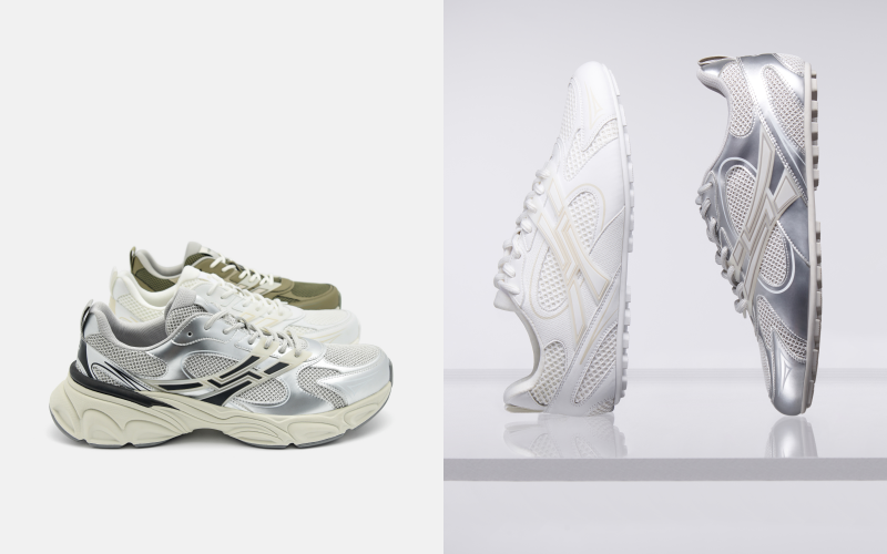 （左）男款Novo Cyclone運動鞋NTD3,690、女款Novo Eclipse運動鞋NTD3,190。