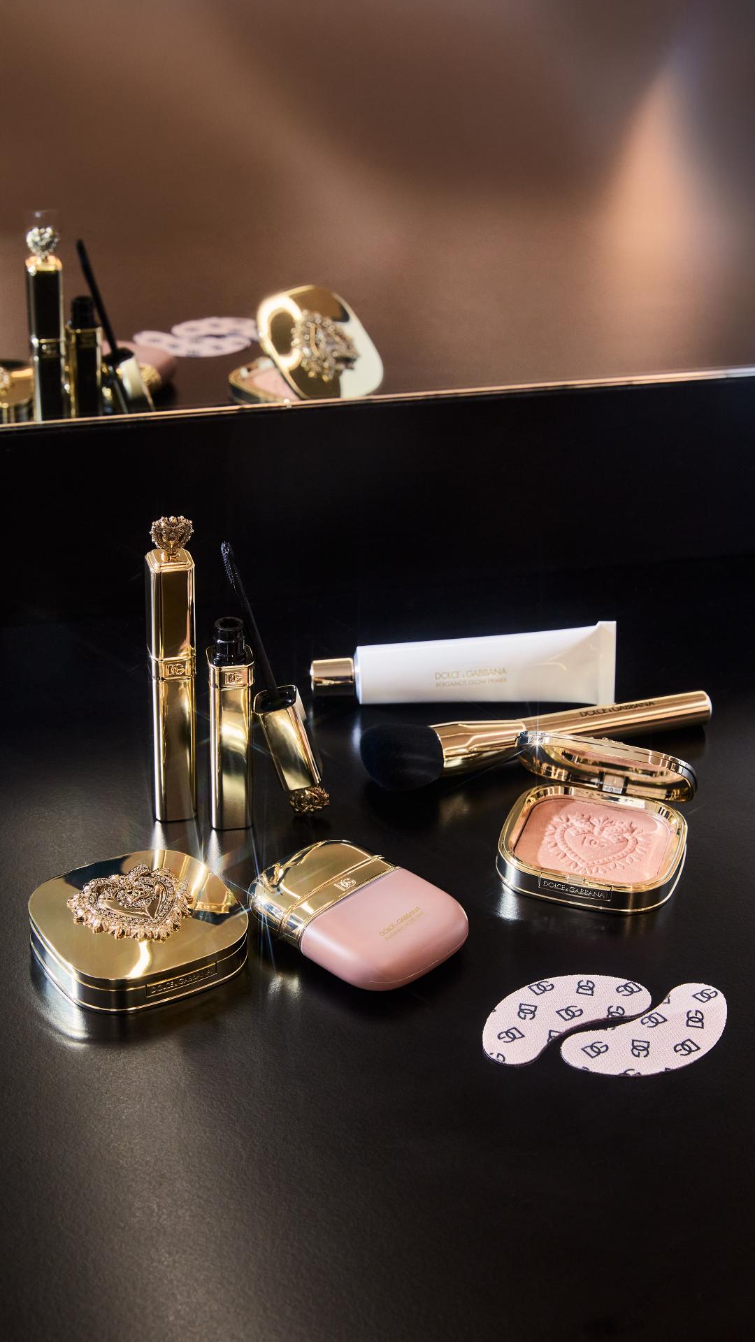 秀場後台使用DOLCE&GABBANA天生美膚底妝系列。