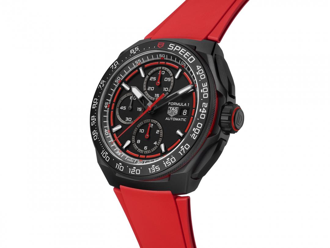 太陽佩戴：TAG Heuer Formula 1 計時腕錶賽車，161,500元。（TAG Heuer提供）