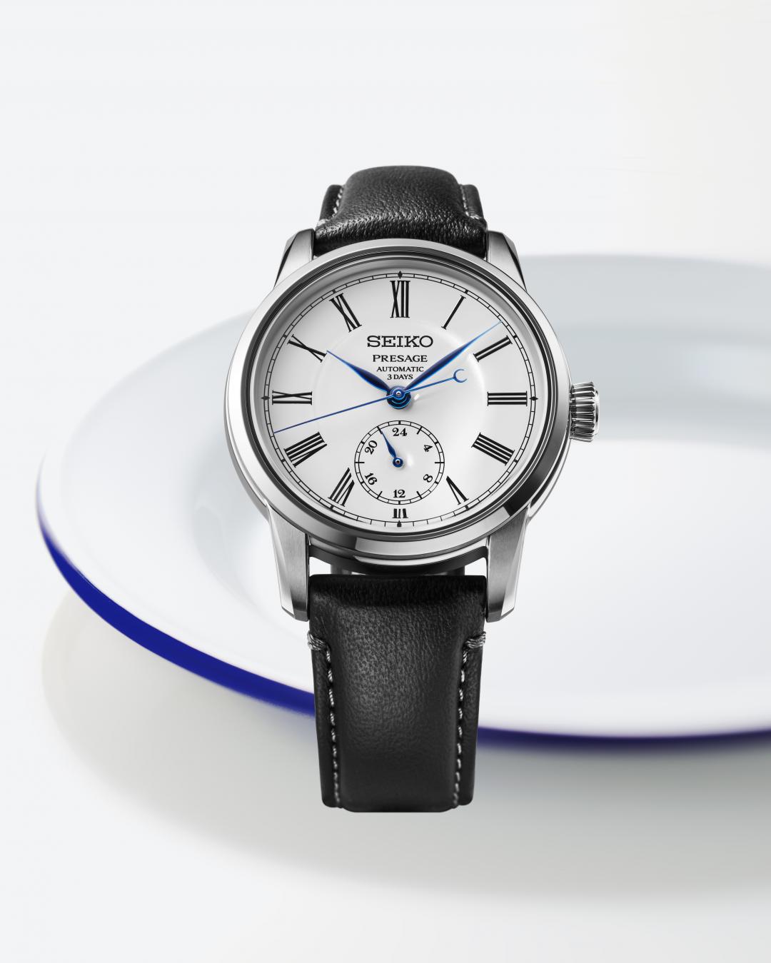 SEIKO Presage全新琺瑯腕錶SPB495J1，48,000元。