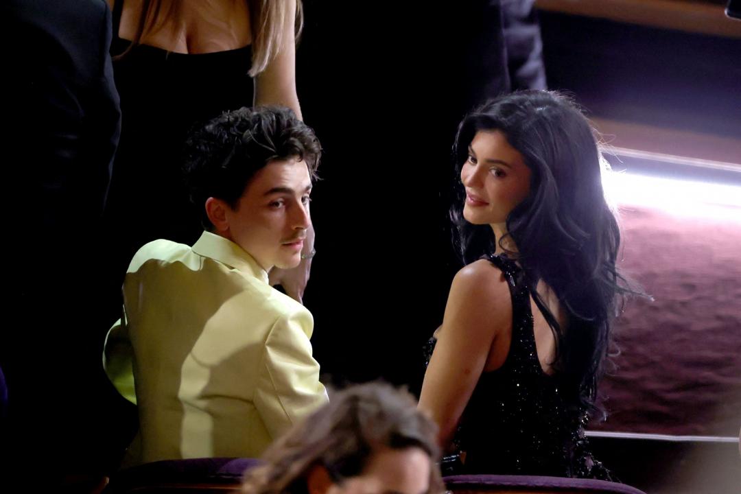 Timothée Chalamet、Kylie Jenner。（美聯社）