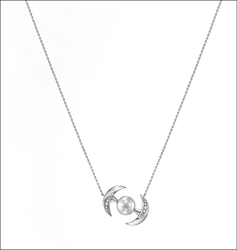 TASAKI Atelier Buoy高級珠寶系列，珍珠有如漂浮於海面的航標，項鍊，200,000元。