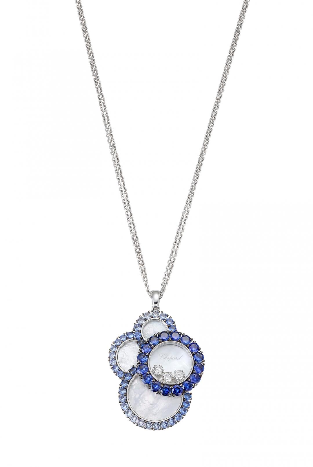 Happy Dreams系列藍寶石項鍊。（Chopard）
