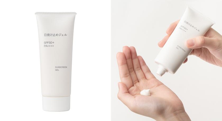 UV防曬水凝乳SPF50+/PA++++，490元，質地水潤清爽的UV防曬水凝乳，添加玻尿酸鈉等保濕成分，防曬同時保濕肌膚，適合日常使用。