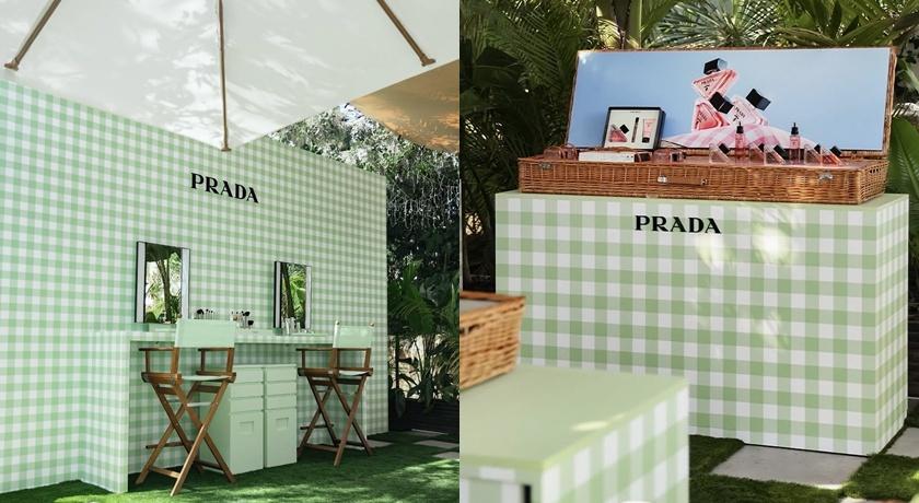 PRADA Beauty Picnic「莫測幻香、花境春遊」，在國外引爆社群打卡熱潮。