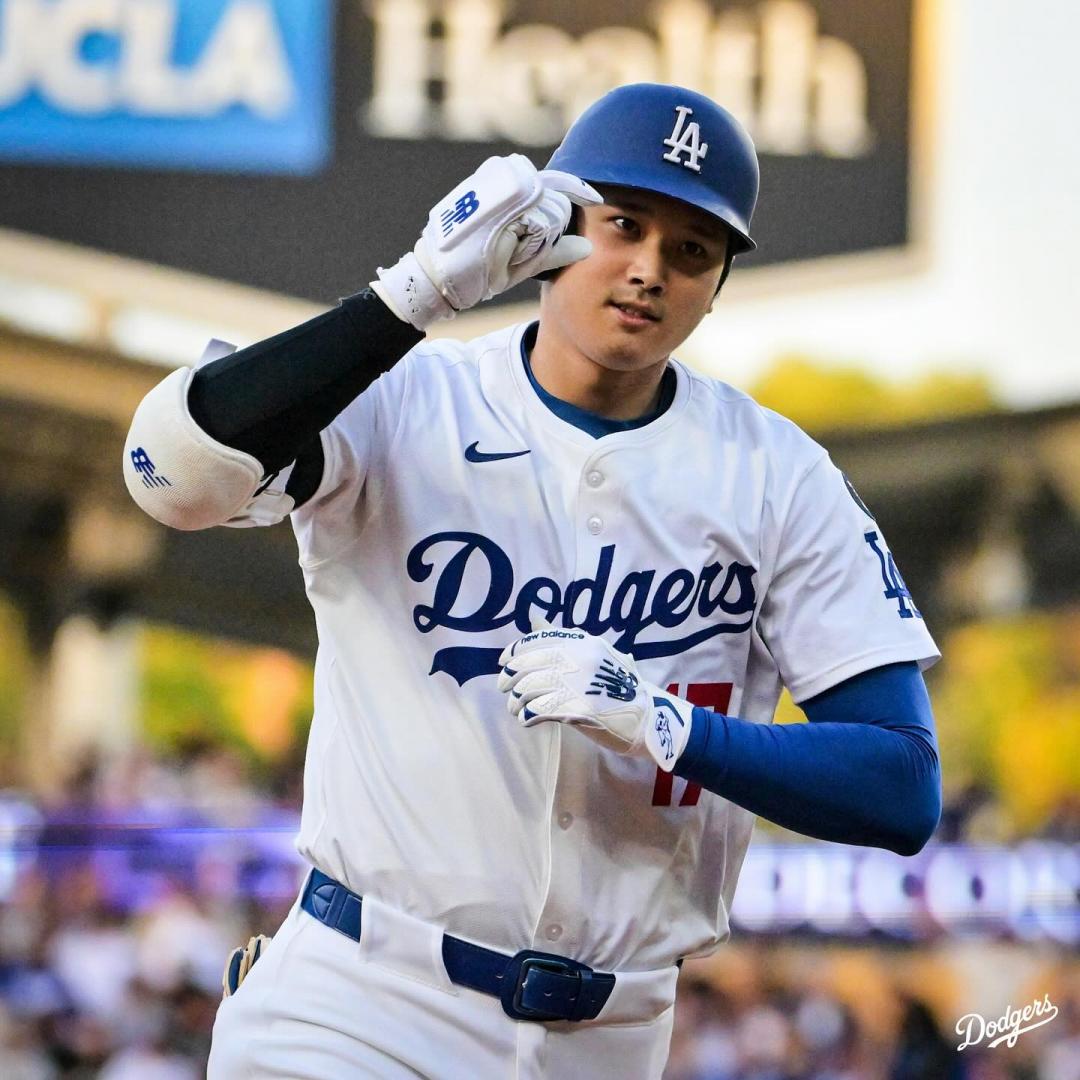 高人氣的大谷在廣告中的動作在球場掀起風潮。