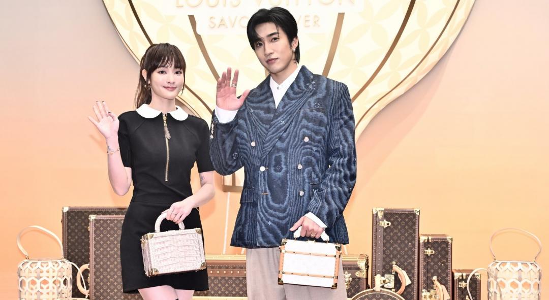 王淨、婁峻碩受邀搶先預覽LV「Savoir Rêver典藏工藝展」。（圖／記者陳奕全攝）