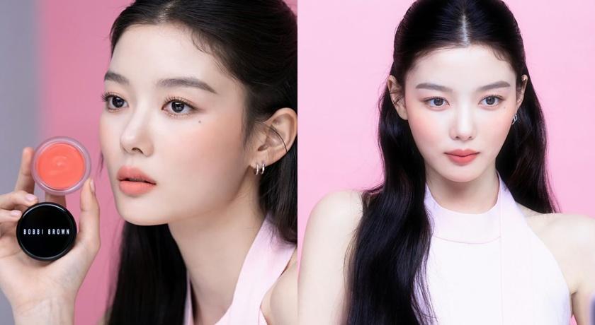 金裕貞臉上自然紅暈是用BOBBI BROWN春夏新品「雲朵唇頰霜」。
