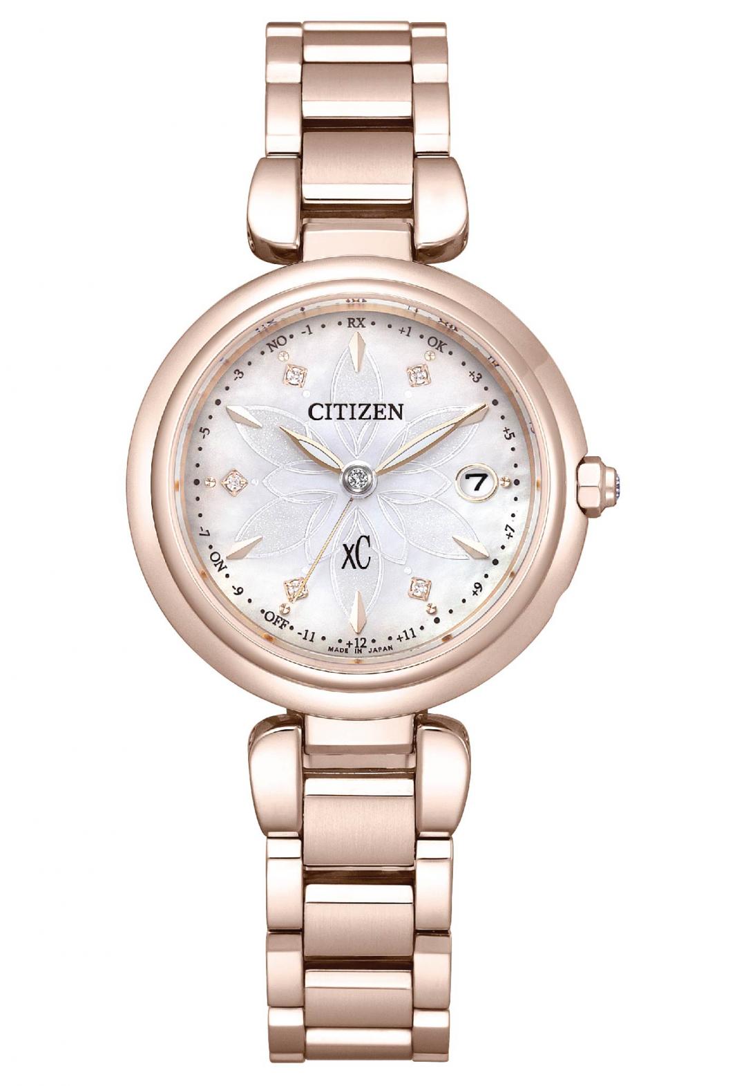 CITIZEN xC系列水耀光雪花鑽石限量款，29毫米鈦金屬錶殼，39,900元，全台限量150只。(CITIZEN提供，以下同)