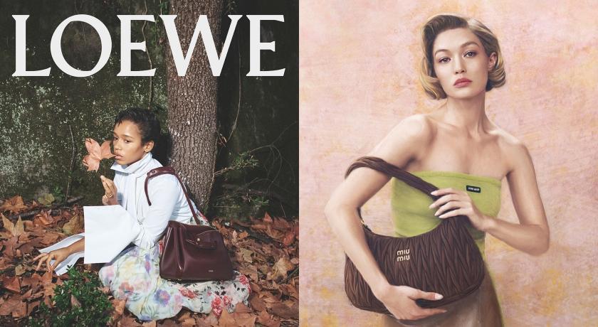 LOEWE因創意總監換人，引起時尚迷爭相搶購收藏，讓聲量超高的MIU MIU暫時往後站。