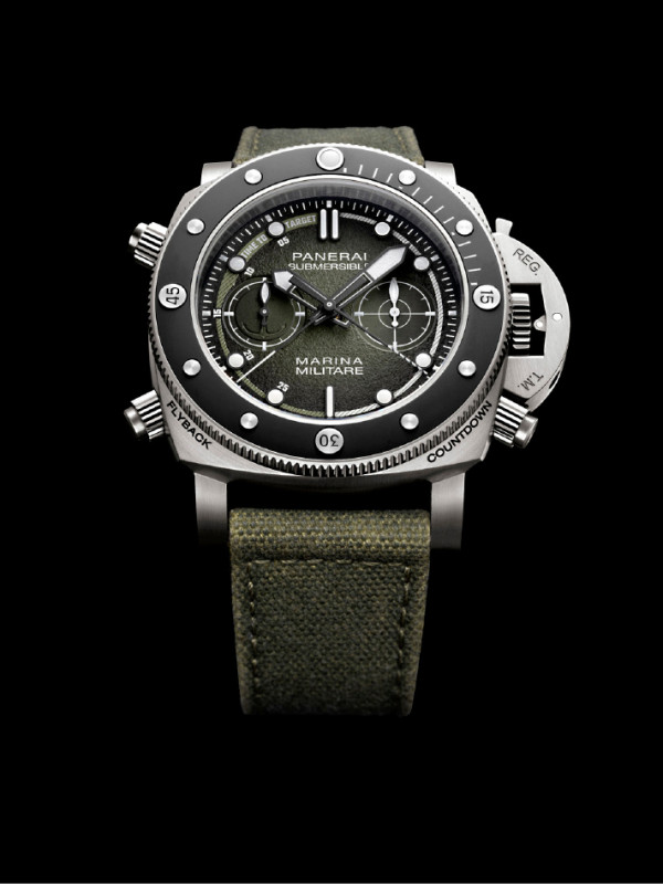 沛納海推出全新Submersible Chrono Marina Militare體驗版腕錶，全球限量35只，2,198,000元。