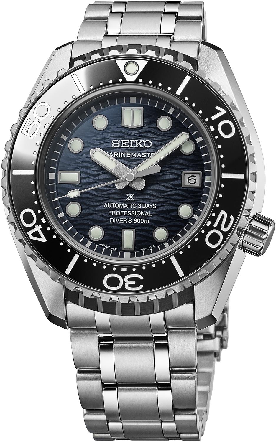 SEIKO Prospex Marinemaster Professional 60週年紀念限量錶款，全球限量600只，約186,300元。(SEIKO提供，以下同)