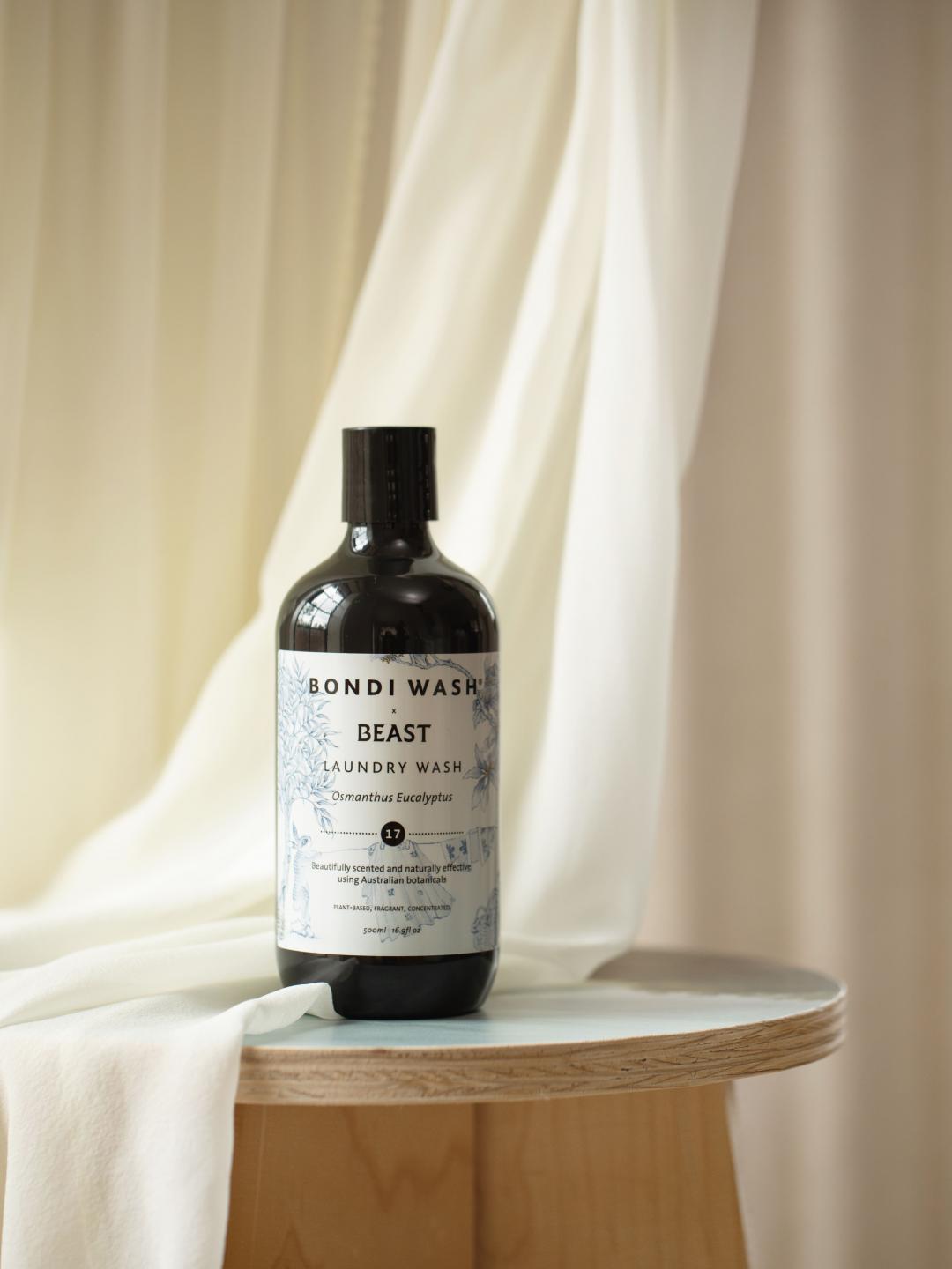 Bondi Wash桂花及桉樹洗衣精-BEAST聯名版500ml /750元。
