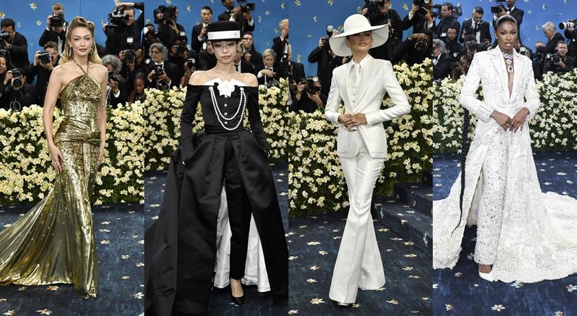 時尚奧斯卡Met Gala登場！Jennie黑西裝配長披肩、Lisa高衩秀美腿