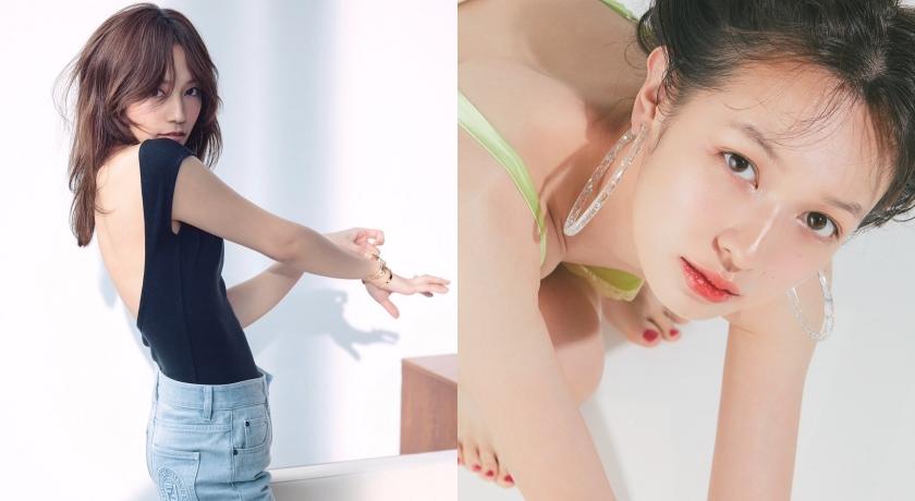 妝前防曬都沒少還是曬黑又脫妝？日本女生這樣做完美兼顧。（翻攝自haruna_kawaguchi_officia、official_mori_erika ig）