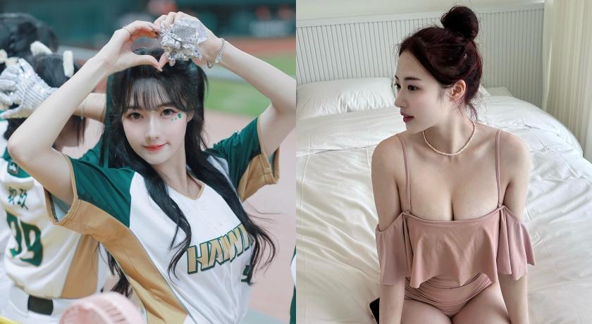 韓籍啦啦隊女神Mingo穿泳衣出席活動。