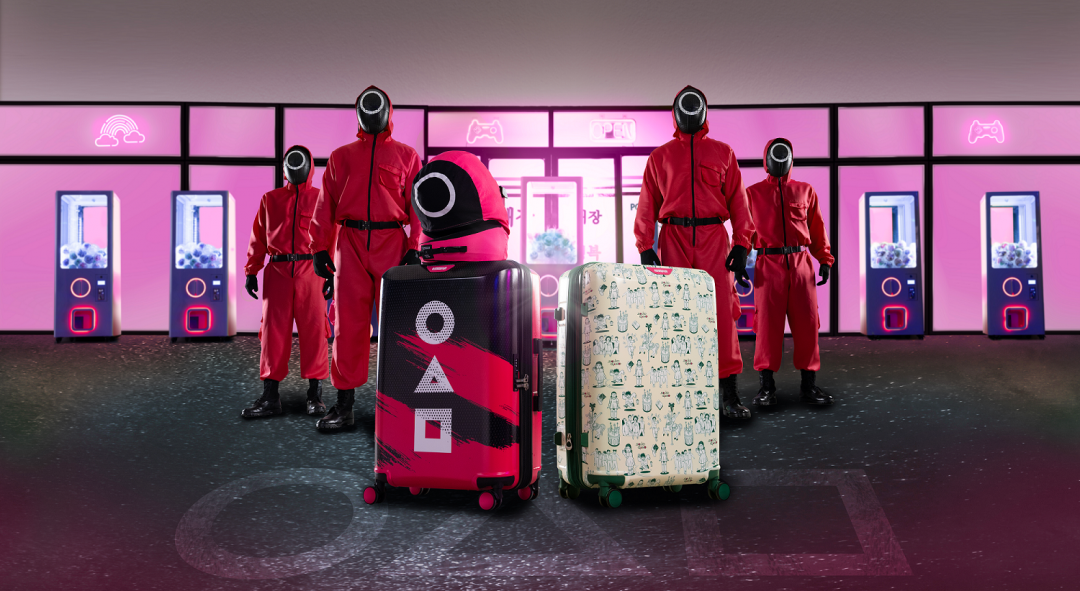 American Tourister從高調搶眼與低調玩心兩個設計思維著手，推出兩種風格的聯名設計。