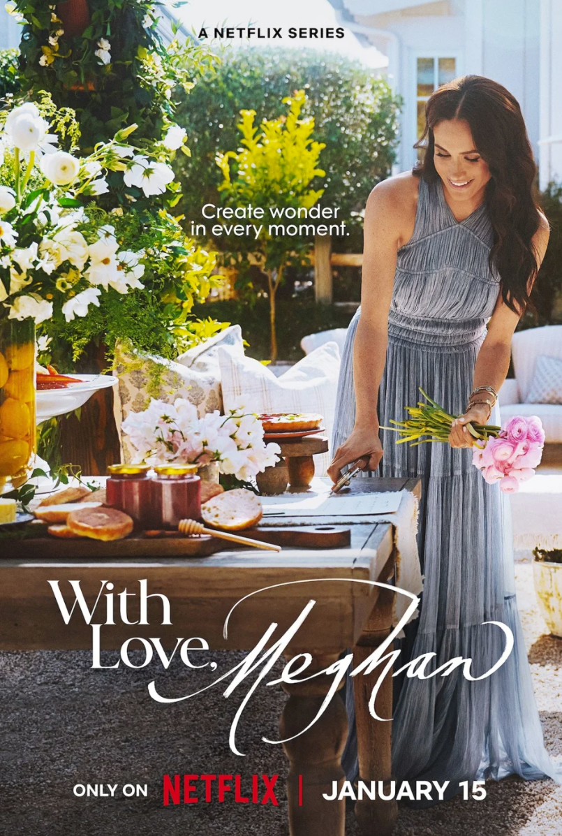 梅根Netflix實境節目《With Love, Meghan》爆發不少爭議，但她光憑穿搭就為品牌帶來超高討論度。
