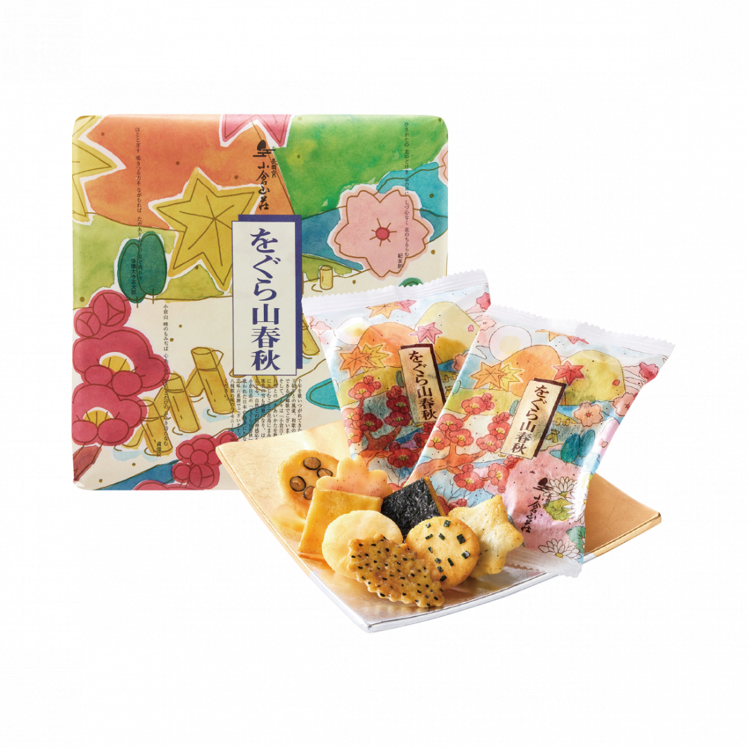 長年攻佔新光三越禮品暢銷榜第一名，小倉山莊山春秋鐵盒裝1,150元。