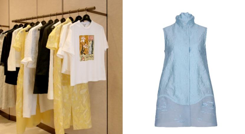 夏姿形象店進駐遠百信義A13 春夏主打溫柔寶寶藍 圖騰印花T減齡百搭