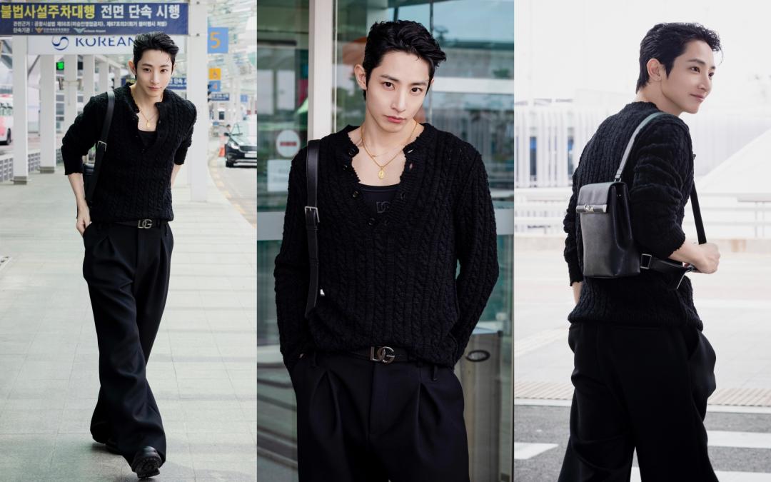 李洙赫模特兒出身，簡約造型就能拍出超有氣場的街拍大片。