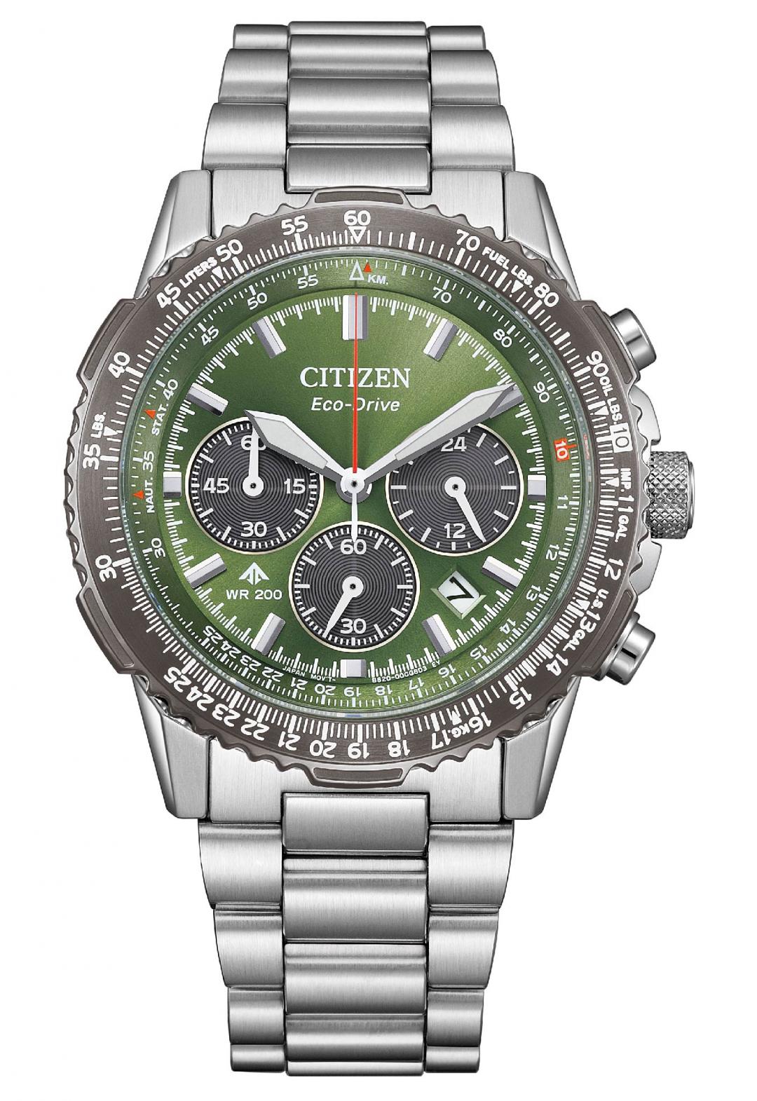 CITIZEN Promaster Sky系列CA4664-60W錶款，配備各種實用功能，19,800元。