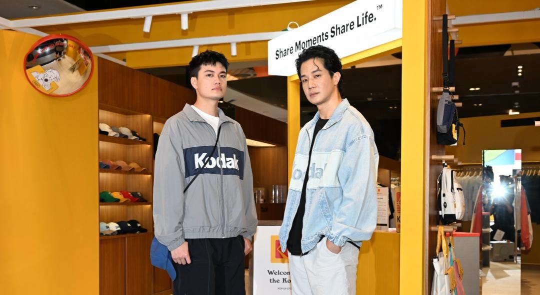 薛仕凌、劉子銓兩人搶穿KODAK APPAREL展現潮男風格。（圖／記者胡舜翔攝）