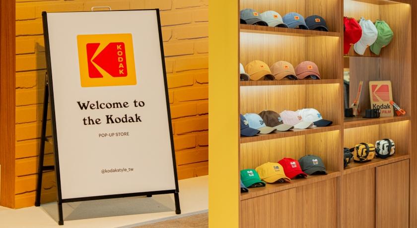 KODAK APPAREL以復古多彩的設計為主，整體洋溢活潑感。