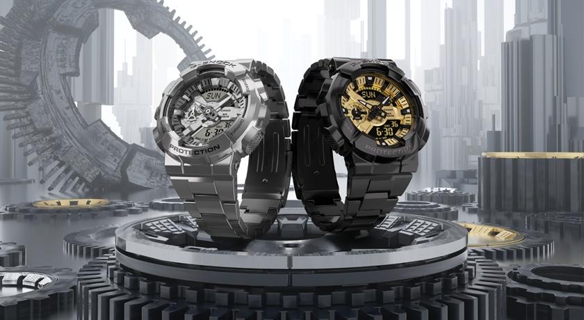 G-SHOCK大錶盤110系列首推金屬款！立體錶盤超複雜 橡膠錶圈防震升級