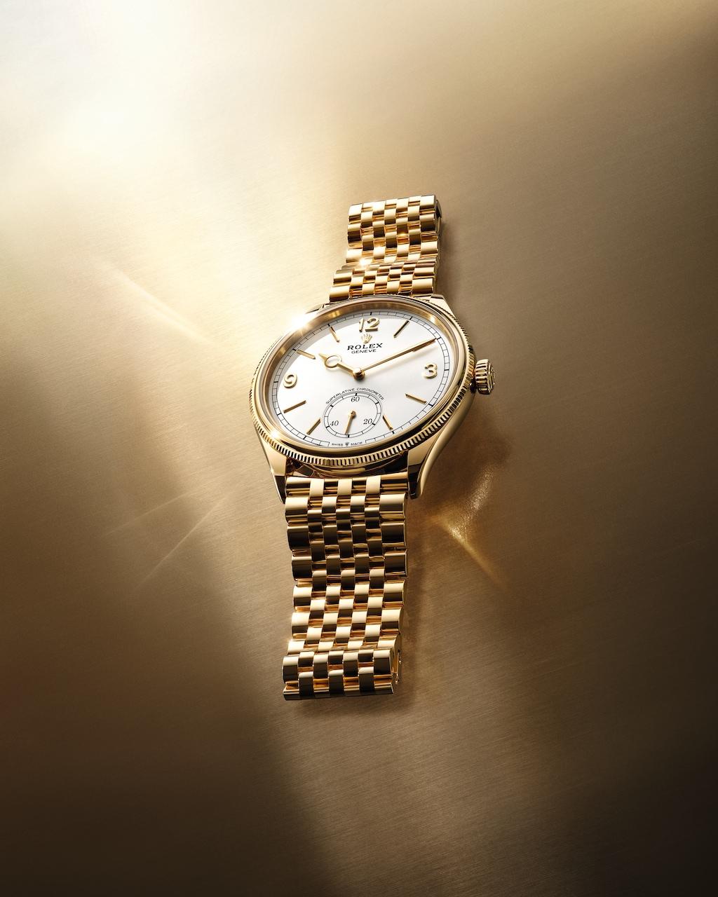 Perpetual 1908腕錶獨具古典美感。