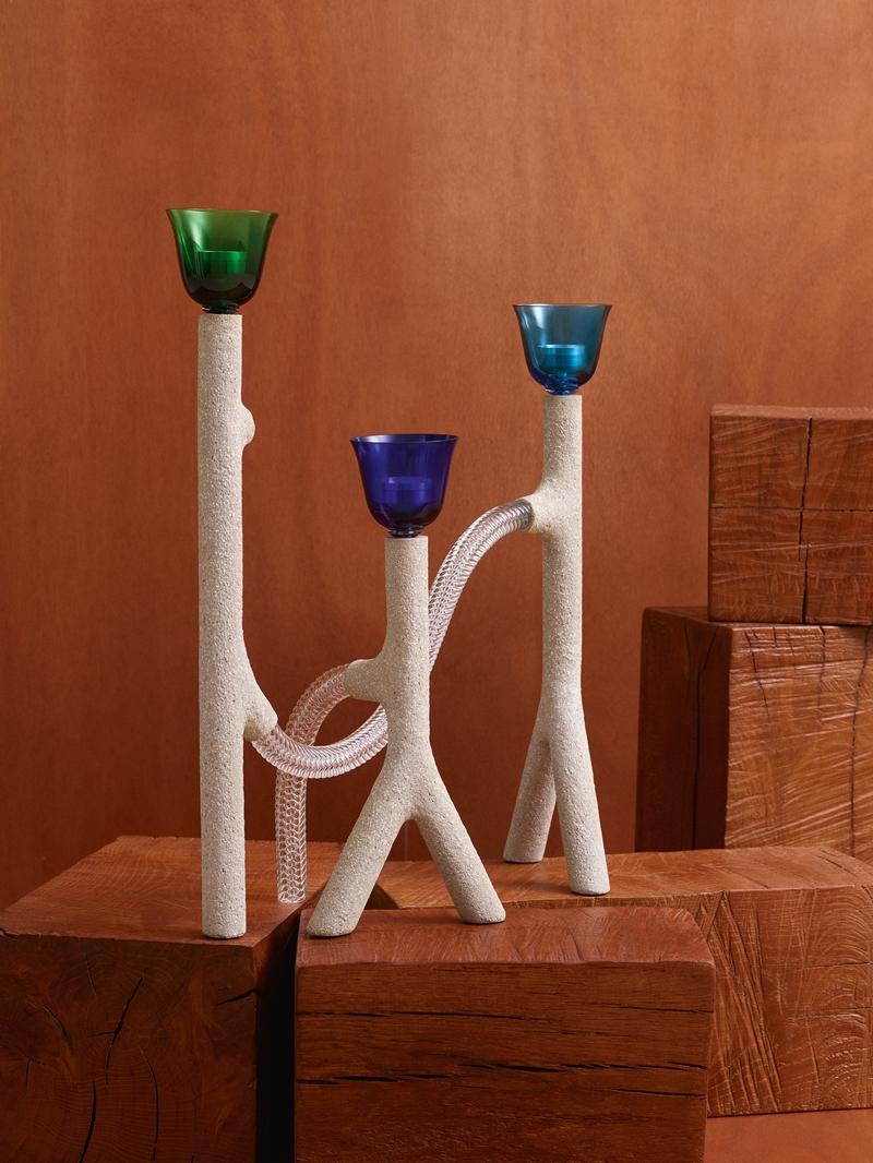 Candelabras petit h（兩件枝狀大燭台套組），806,200元。（Hermès提供）