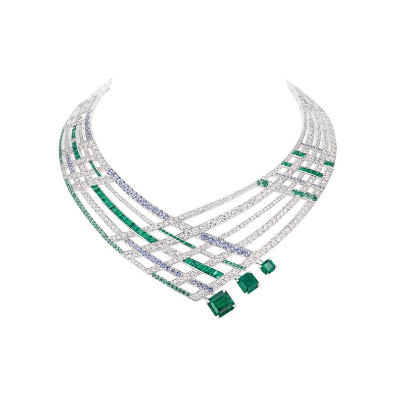 Chaumet Partition 18K白金項鍊。（Chaumet提供）