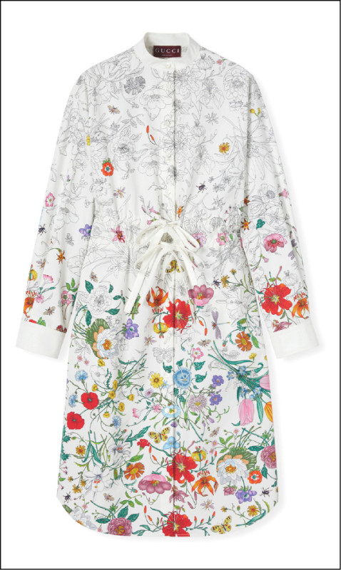 Flora印花洋裝，128,000元。