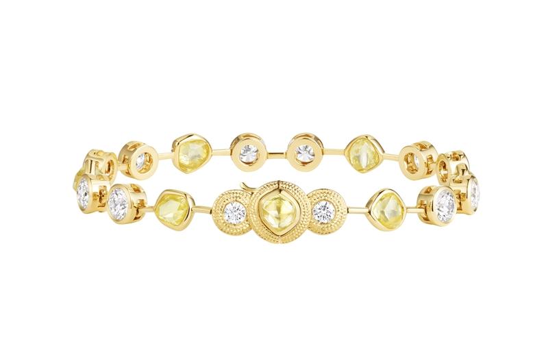 De Beers Talisman Line 高級珠寶鑽石手鍊。（De Beers提供）