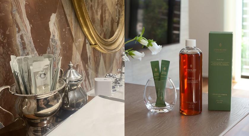 銀座Gucci餐廳指定使用漱口水就是SHINE BLAN。