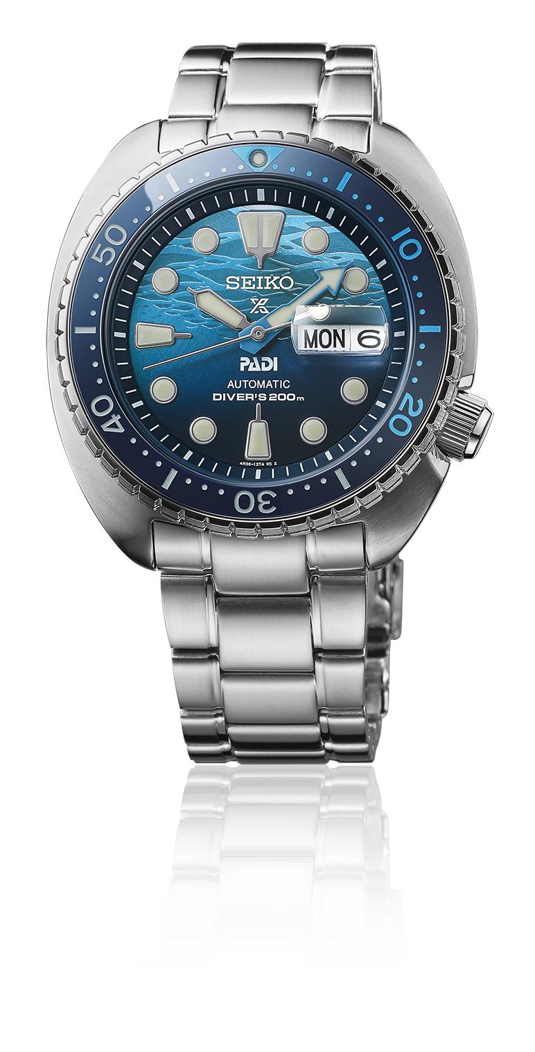 SEIKO Prospex「Save the Ocean」X PADI聯名錶款SRPK01K1，21,000元。
