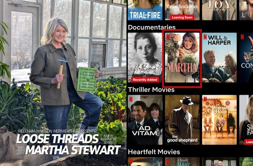 瑪莎史都華出版100本作品，她的個人傳記影片還衝上netflix榜單。