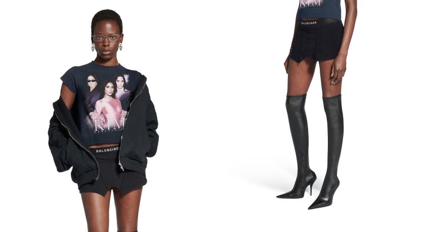 BALENCIAGA官網最近上架一款「四角褲短裙」，在網路上掀起激烈討論。