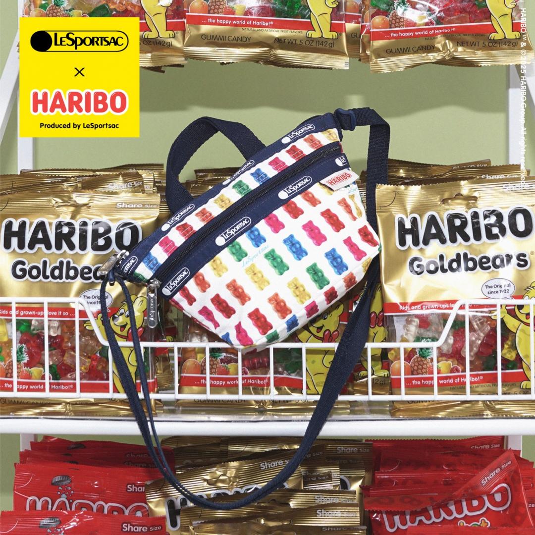 HARIBO小熊軟糖聯名系列湛藍小熊軟糖迷你斜背包，售價NT$3,000元。