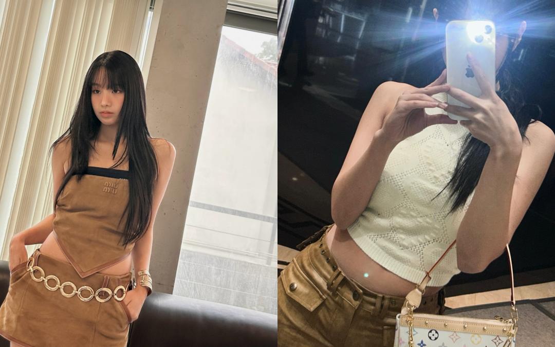 如今的Natty找回腰線，小腹平坦。