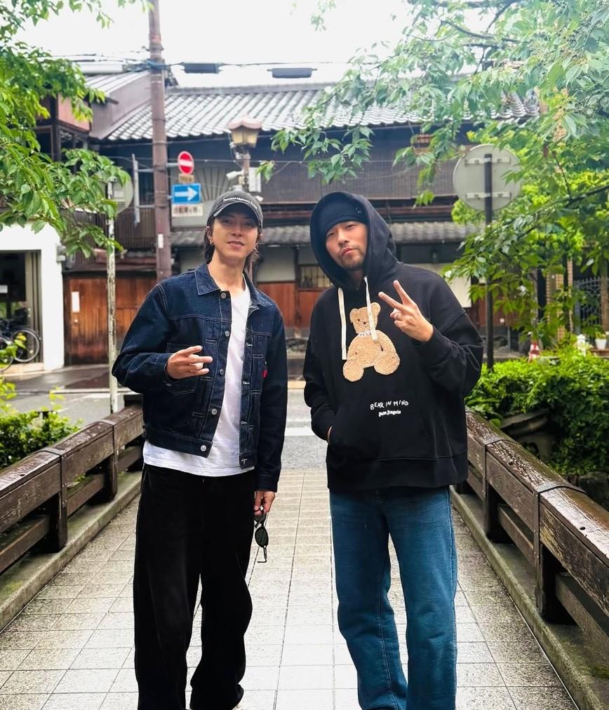 山下智久日前與周杰倫共遊京都。（翻攝自instagram）