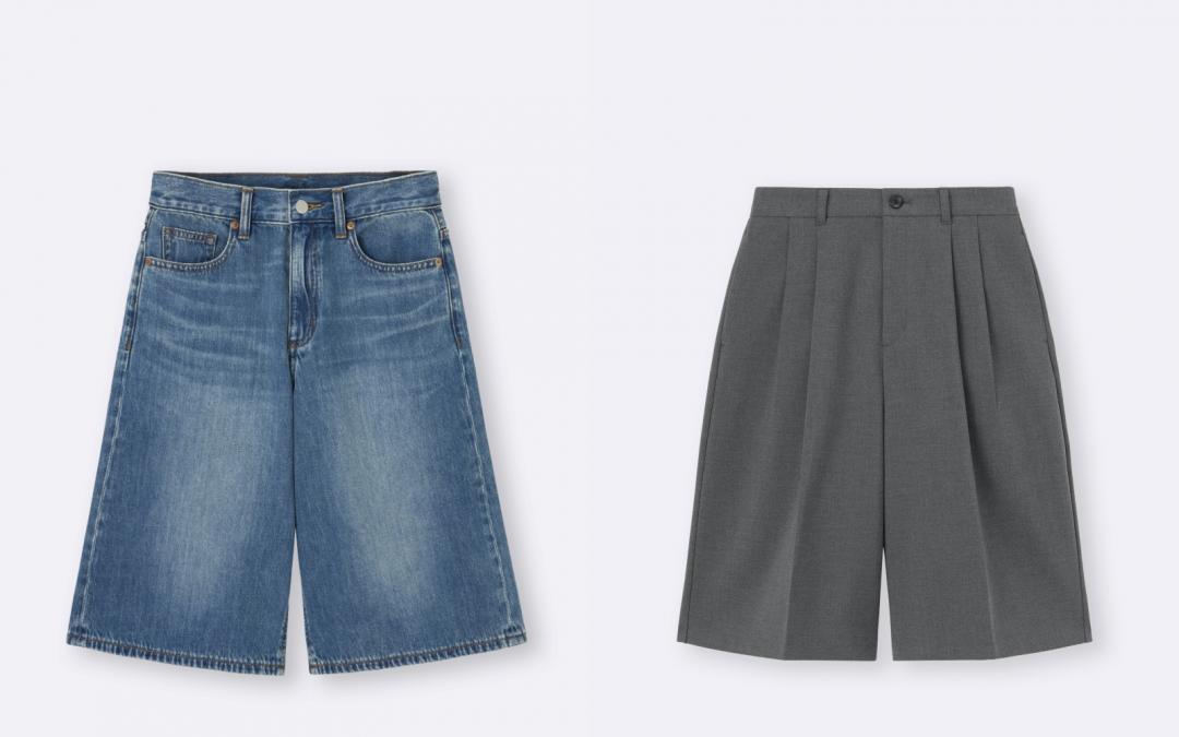 （左起） Jorts牛仔短褲（NT$790）；百慕達短褲（NT$890）。